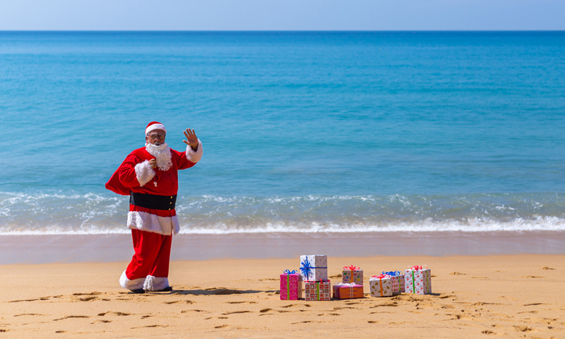 Santa Claus and his elves drop in at JW Marriott Phuket Resort & Spa